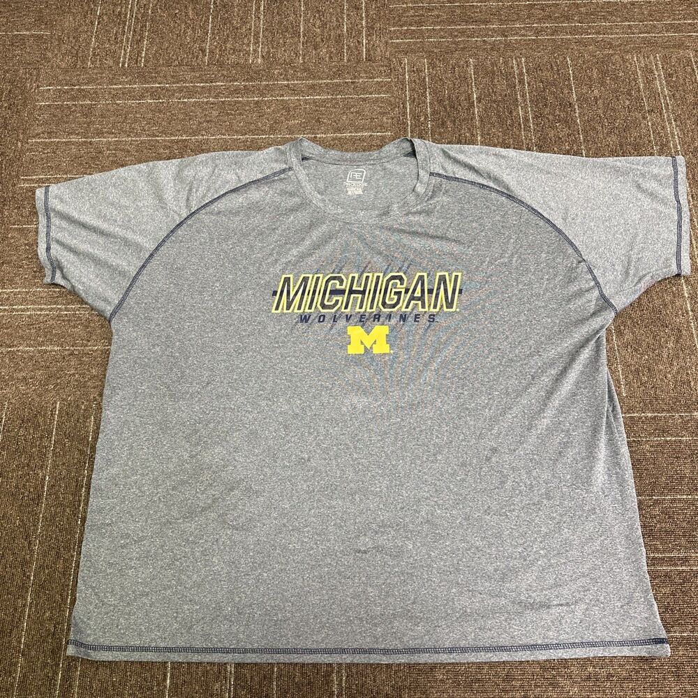 Pro Edge University of Michigan Wolverines Athletic Short Sleeve Shirt Size 4XL